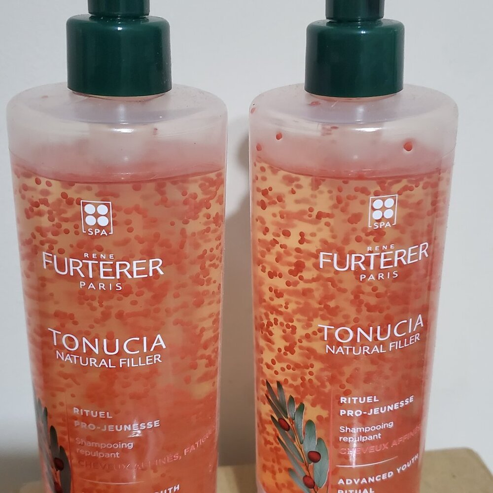 2 PACKS Rene Furterer Tonucia Replumping Shampoo 600ml.